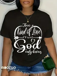 100% Cotton Theres a Kind of Love that God Only Knows T-Shirt Christ Christian Tops