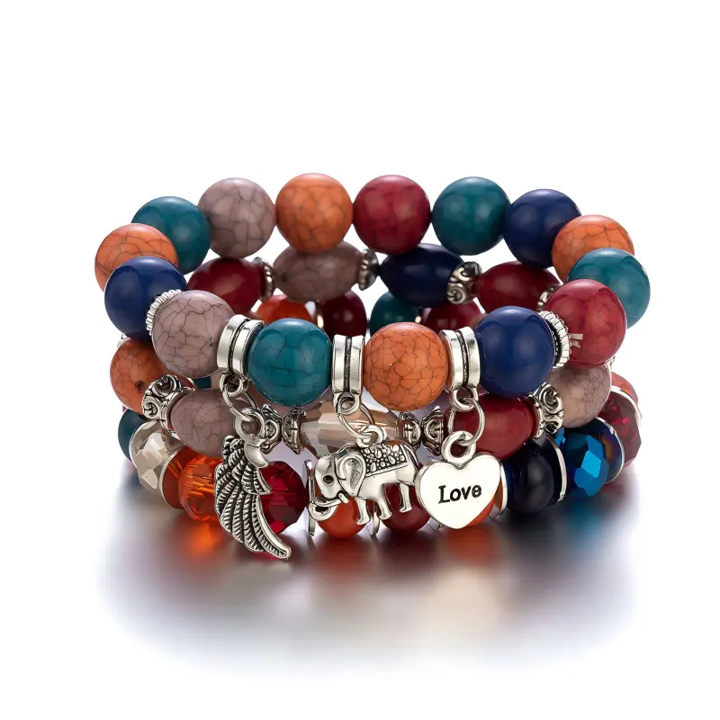 Unisex Safe Beaded Stackable Bracelet - Link Costume Jewelry, Arm Candy Accessories, Stones and Beads Bracelets & Bangles Gift Accessory