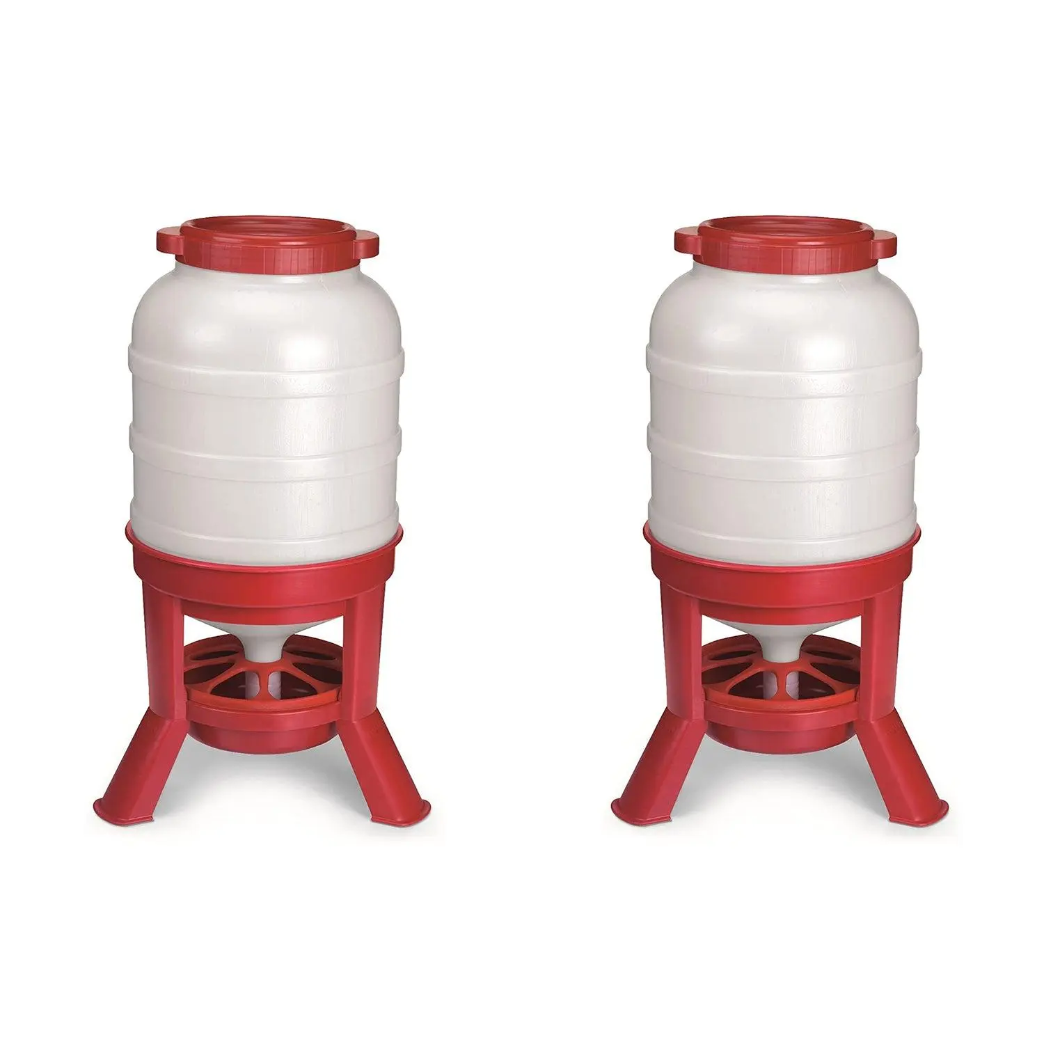 Little Giant 60 Pound Feed Heavy Duty Poultry Chicken Gravity Feeder (2 Pack) Little Giant 60 Pound Feed Heavy Duty Poultry Chicken Gravity Feeder (2 Pack)