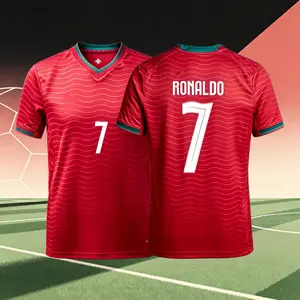 2026 Portugal Home And Away 7# Cristiano Ronaldo Short And Long Sleeve Soccer Jersey Fans Version Breathable