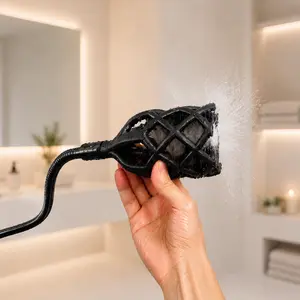 New Upgraded Men's Shower Head 7.5cm Wide Bore Spiral-Luxury Standing Showers Durable and Easy to Install