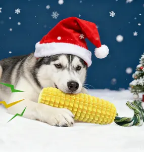 Dog Chew Toys For Aggressive Chewers  ,Indestructible Tough Durable Squeaky Interactive Dog Toys,Dog Product, Puppy Teeth Chew Corn Stick Toy for Small Medium Large Breed