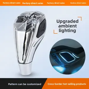 2025 Upgraded Crystal Gear Shift Knob for Toyota Mazda Mitsubishi Lexus - Touch Sensor LED Light - Easy Install in 2 Mins