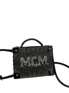 Pre-owned MCM Crystal Embellished Box Handbag & Crossbody Bag/WJ06105425/5425