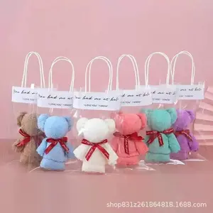 Soft Plush Bear Towel Set, Functional Cartoon Doll Gift, Home Decor, Room Decoration, Birthday Party Decor, Wedding Anniversary Present
