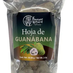 Forever Natural Organic Soursop Leaf Hoja de Guanabana 2 oz Loose Leaf Tea for Digestion, Anti-Inflammatory Properties, No Flavor Additions - Herbal Beverage