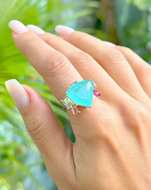 Tourmaline Fusion Ring