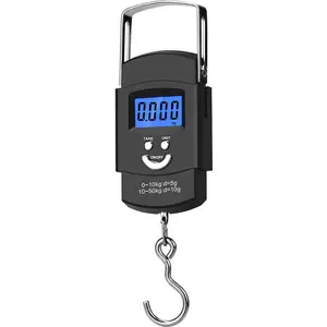 Portable Digital Scale, 10-50kg Digital Luggage Scale, Lightweight Digital Scale with Peeling Function, Suitable for Luggage, Fishing and Weighing Task