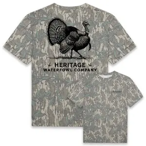 Mossy Oak Greenleaf Washed Turkey Tee, Mossy Oak Wash Out Tri-Blend Comfort Tee, Mossy Oak Washed Turkey Tee, Vintage Tree Bark Camo T-Shirt, Gift For Hunters
