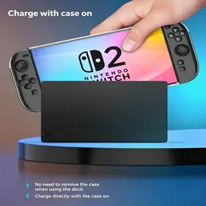 Switch 2 Diamond Pattern Handheld Console Protective Case, Durable Design for Switch 2, Ideal for Daily Use, Enhances Device Aesthetics