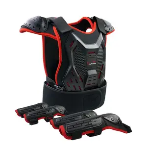 StarknightMT Kids Dirt Bike Gear - Youth Motorcycle Gear Riding Protective Motocross Armor Suit Chest Protector for Boys Girls Biking Cycling Skating Off-Road,Red