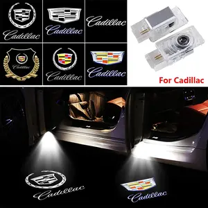 Cadillac LED Car Door Light, Ghost Projection Welcome Light for Cadillac Escalade Ext Esv Elr Srx Ats Xts, Custom Atmosphere Lighting Upgrade, Welcome Courtesy Light