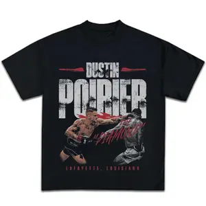 [Sale Up To 30%] Retro 90s Dustin Poirier Unisex Boxing Tee, Gym Shirt, Boxing T-Shirt