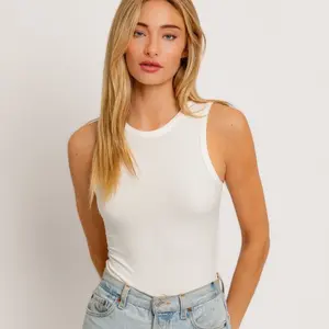 Round Neck Sleeveless Bodysuit