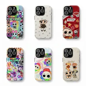 Dandys W-World Black Case Cover Compatible For iPhone 17 Promax Pro 16 15 14 13 12 11 Pro Max Plus  Soft Skin-friendly Shockproof DustproofProtective Cover Shells Gift For BirthdayChristmas Valentine beautiful phone