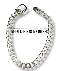 Bold Choker Necklace with Buckle Closure for Women