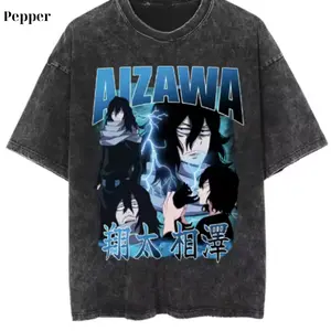 My Hero Academia Aizawa Anime Tee - Vintage Graphic Tee – Unisex S-3XL – Menswear & Womenswear – Streetwear Tops – Casual Cotton Crewneck Shortsleeve T-shirt – FS on 4 Products