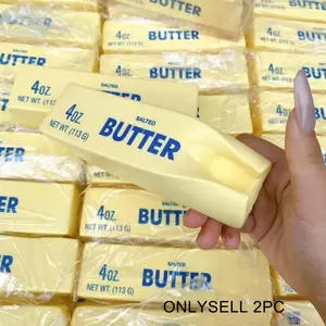 2 Pack Slow Rise Soft Butter Stick, Squeeze Butter Toy Stress Relief Ball, Food Shaped Squishy Toy for Anxiety Relief, Sensory Fidget Toy, Perfect as Party Favors Gift