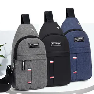Backpack for Outdoor Hiking and Cycling, Single Shoulder Strap, Slanted Design, Cotton Fabric, Outdoor Sports Bag, Street Trend Men's Backpack