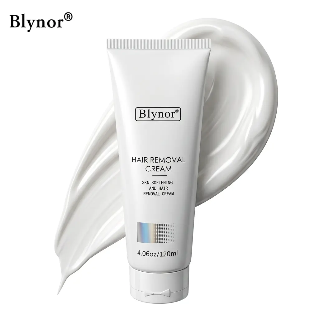 Blynor Sensitive Hair Removal Cream (120ml) - Aloe Vera-Infused, Gentle, Non-Irritating, Painless, Moisturizing Body Cream for Armpit, Legs, All Skin Types (Single Item)