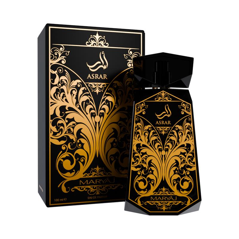 Maryaj Asrar - Long Lasting Perfume for Men and Women - Musk Cologne for Men and Women - Spicy, Floral, Woody Fragrances - Eau de Parfum - 3.4 oz
