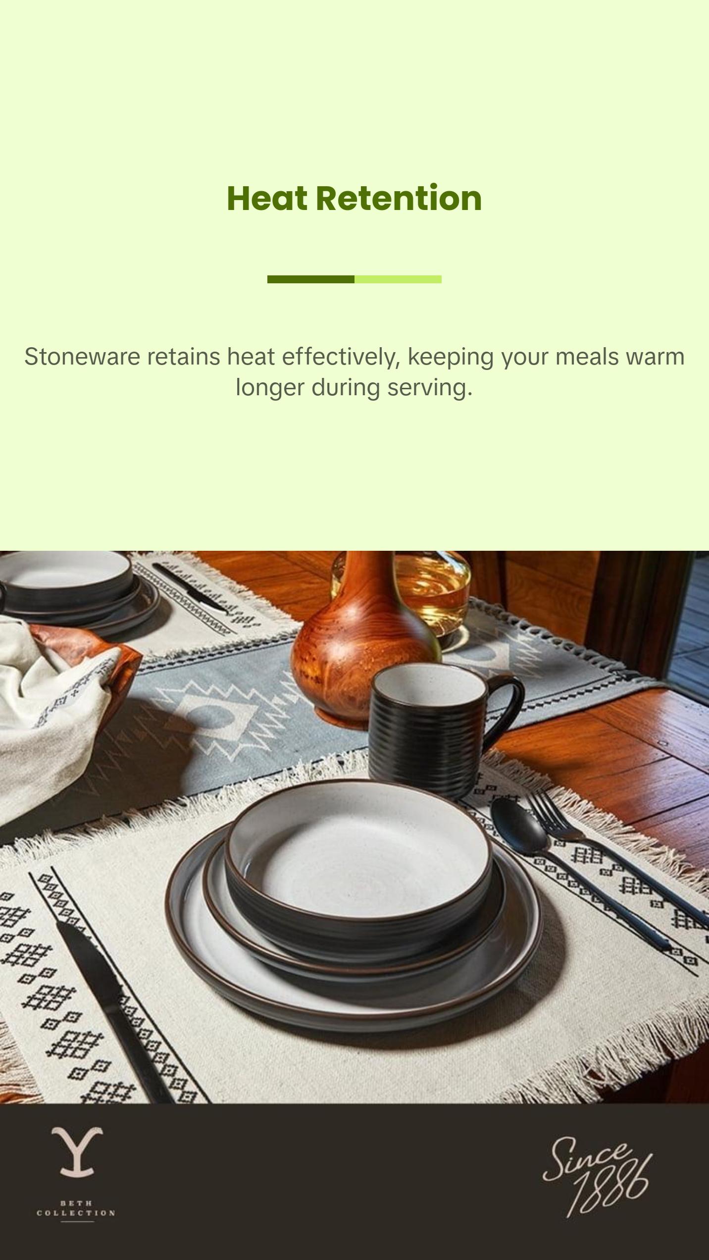 {AUTHENTIC} Yellowstone Ceramic Round Bowl - Beth Collection, Microwave and Dishwasher Safe - Oven yellowstone  dinnerware plate  bowl