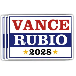 Vance Rubio 2028 Republican Presidential Election Waterproof Vinyl Sticker Political Decal for Phone Laptop Tumbler O0A