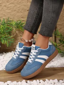 Women's Casual Textile Sneakers, All-Season Comfortable Rubber Sole Shoes, Breathable Anti-Slip Design, Perfect for Daily Wear & Travel