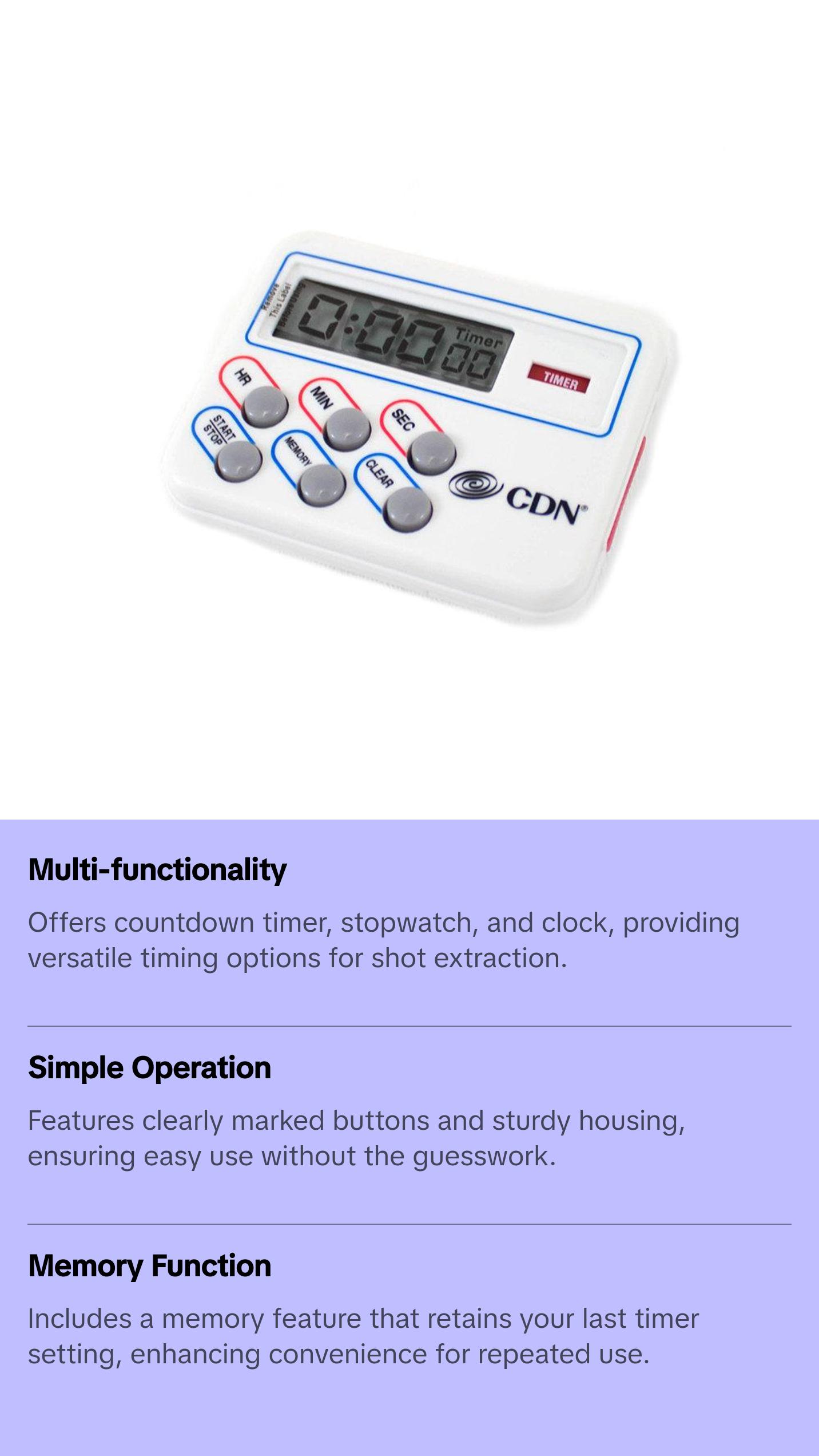 Espresso Extraction Shot Timer