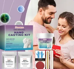 DOWMOO Hand Mask Powder DIY Kit, 3D Molding Powder Handprint Keepsake Hand Mask Set