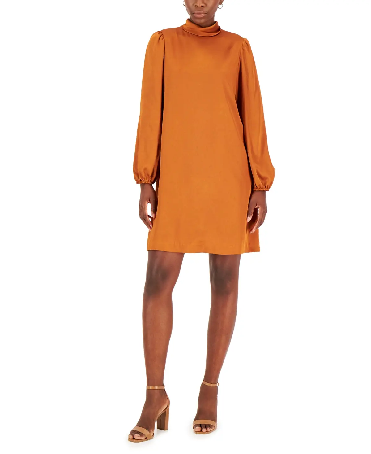 I.N.C. International Concepts Bow-Back Shift Dress - Penny XL Brown