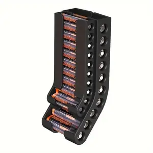 Battery Storage Organizer, 1 Count Battery Holder, Battery Storage Box, Battery Organizer for Home Office, Home Organizer for Living Room Bedroom