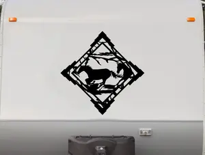 Equestrian Horse Trailer Decals - Durable Horses Stickers for Decor DH2