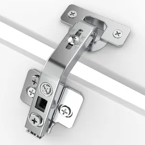 2 Pack 135? Lazy Susan Corner Hinge, Adjustable Three-Dimensional Hinge Base,3D Adjustment Full Overlay Concealed for Kitchen Cabinet Replacement Hardware, Cupboard Folded, Folden Door