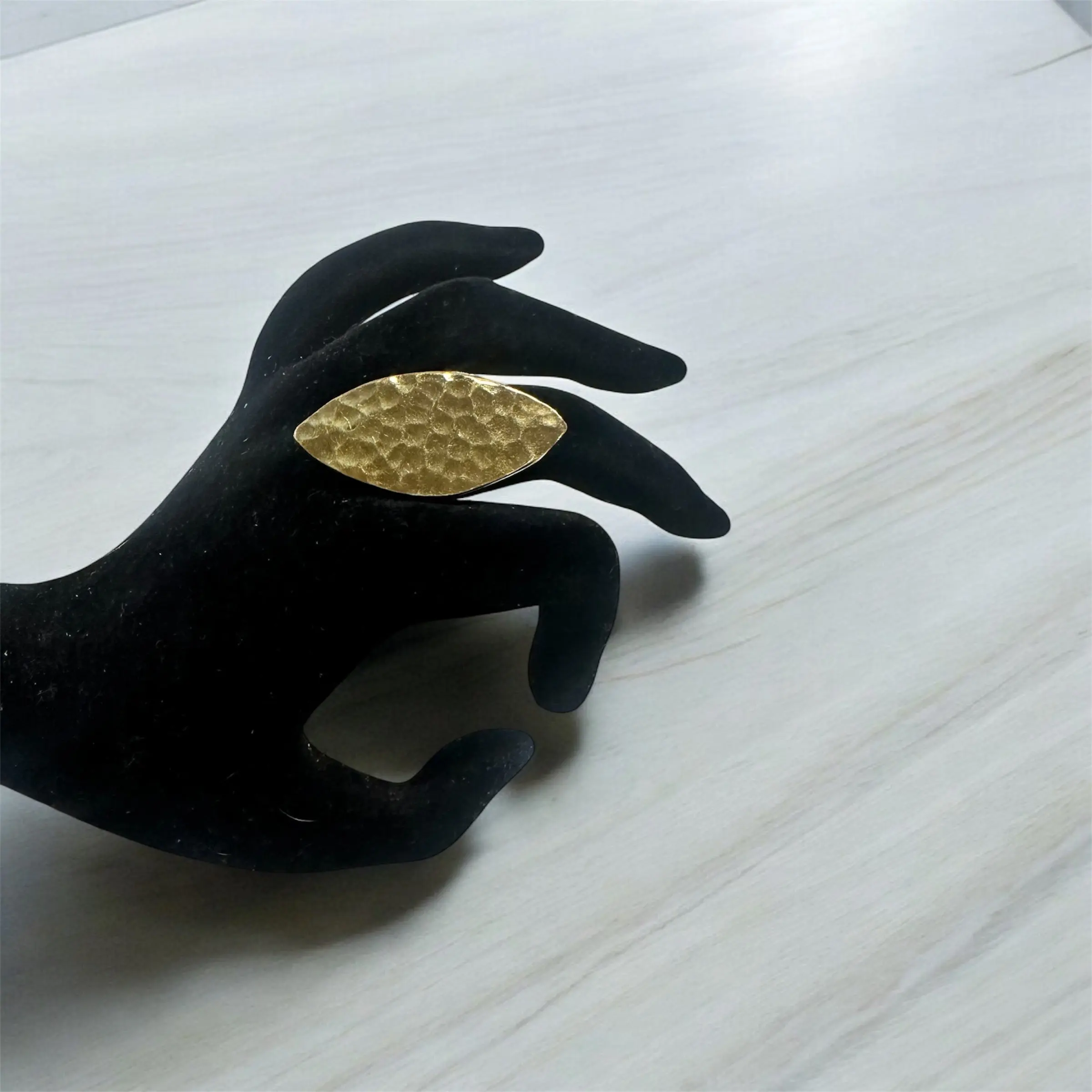 Solar Spear: Hammered Brass Ring