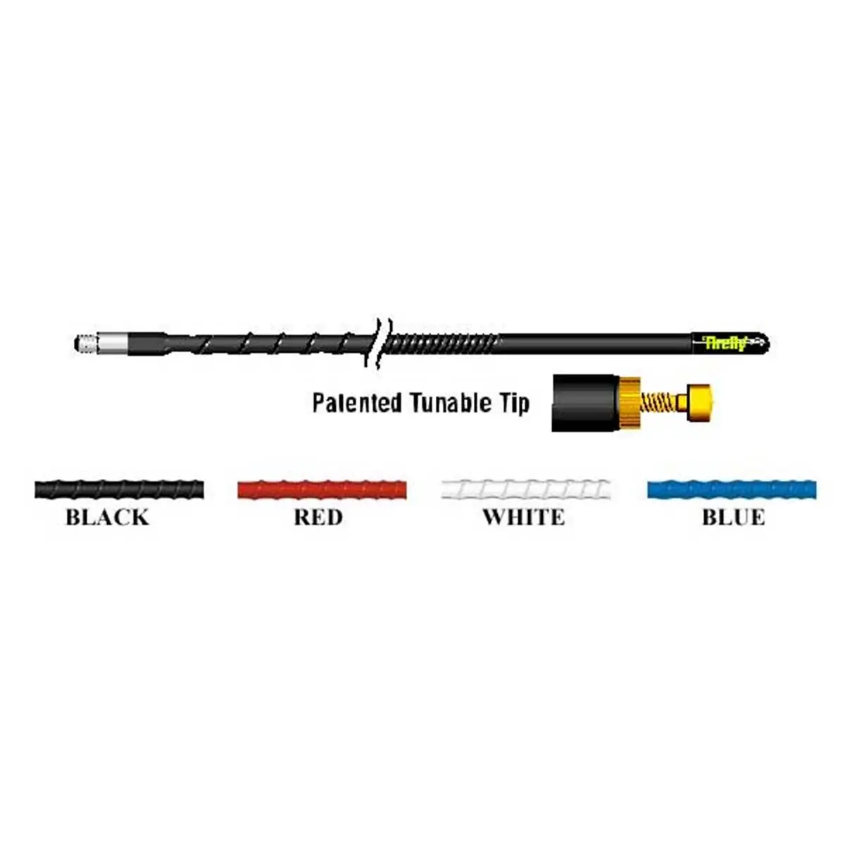 Firestik  4 ft. Firefly .63 Wave 200 Watt Antenna - Red