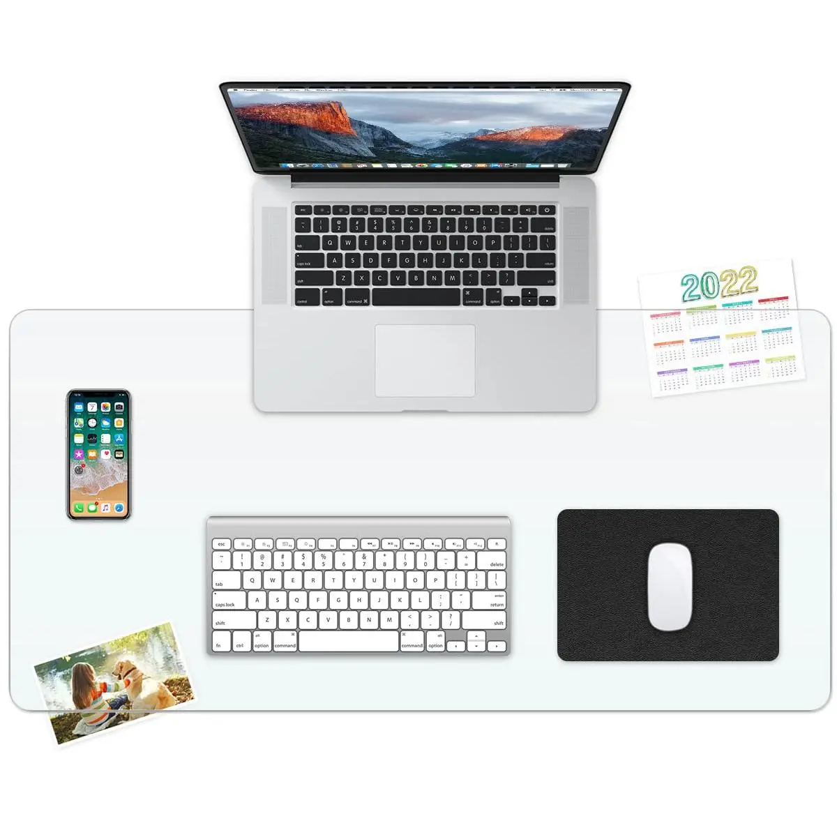 Clear Desk Cover Protector 14'' X 24'' Pad Mat Blotter On Top Of Desks Transparent Pvc Table Rectangle For Office Writing Desktop Dresser With Mouse