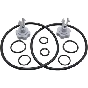 25003 Air Release Valves & O-Ring Seal Kit Compatible with Intex 1500 GPH and Below Pool Filter Pumps Replacement Part -10PC