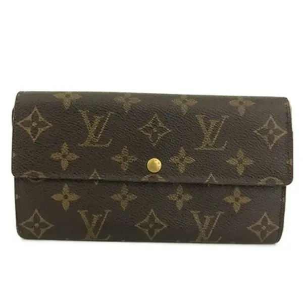 Pre-owned Louis Vuitton Other Other Monogram Wallet Sarah Long Bifold Wallet Brown 12732356548/594164