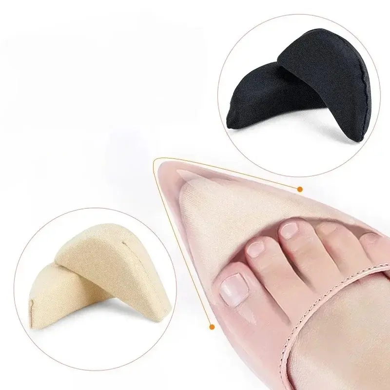6 Pairs Women's Toe Bumpers Forefoot Cushions Self Adhesive Shoe Pads Black Beige High Heel Inserts Pain Relief Foot Comfort Pads Blister Prevention
