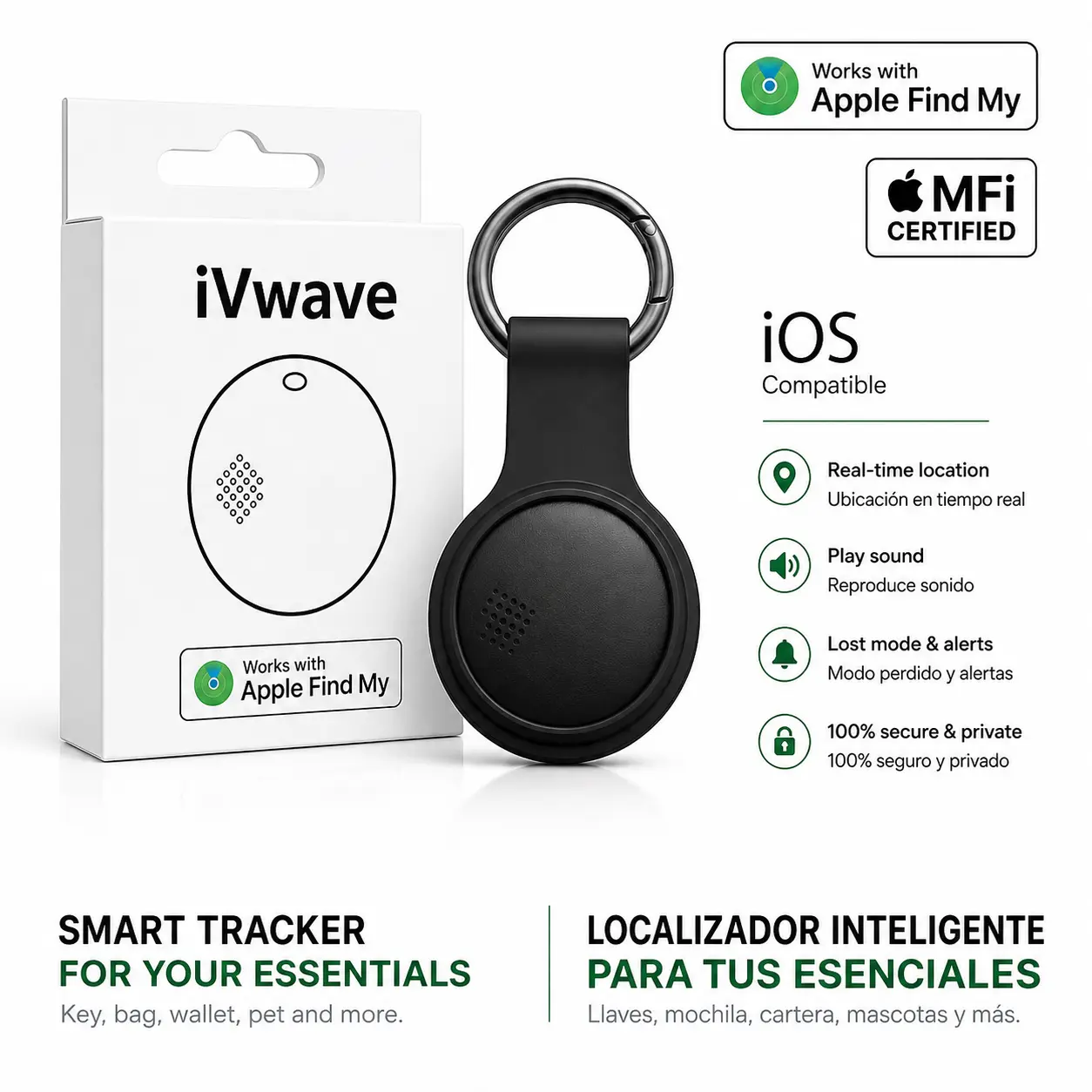 key locator, wireless rfid locator key positioned with 4 receiver and led flashlight function smart key finder