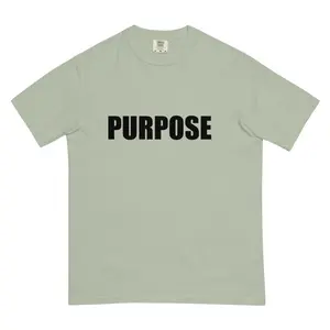 PURPOSE(BLACK PRINT),CONCEPT TEES AN HATS Cotton Fabric T-Shirt Top meaning depth