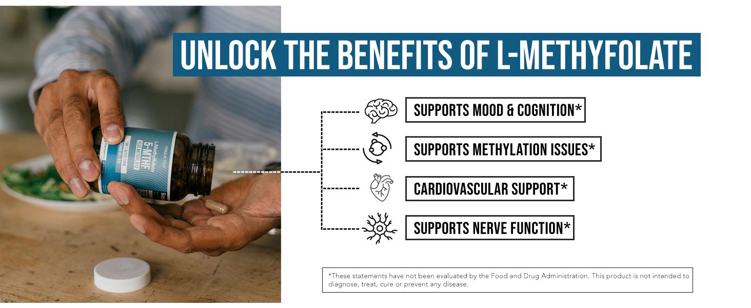 L-Methylfolate 1mg + Methyl B12 | Active 5-MTHF Form, Supports Mood, Cognition, and Methylation – 60 Capsules L-Methylfolate 1mg + Methyl B12 | Active 5-MTHF Form, Supports Mood, Cognition, and Methylation – 60 Capsules