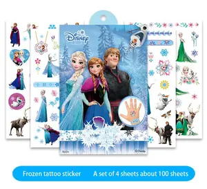 Dinsey Temporary Frozen Tattoo Stickers Birthday Themed Party Supplies Decoration Favors Cartoon Tattoos for Kids Boys