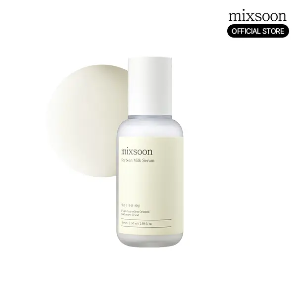[mixsoon Official] Soybean Milk Serum 50ml - Vegan Fermented Soy Protein, Ceramide, Peptides Moisturizer with Ginseng, Green Tea, Rice for Deep Moisture