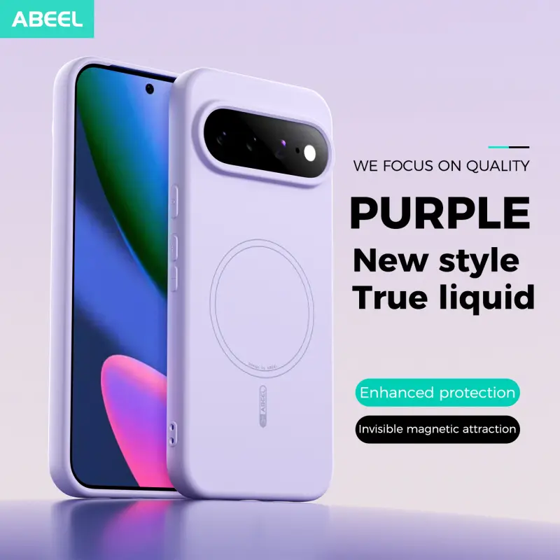 Magnetic Liquid Silicone Case For Google Pixel 11 Pro XL, Wireless Charging Compatible, Matte Skin-Feel Shockproof Cover