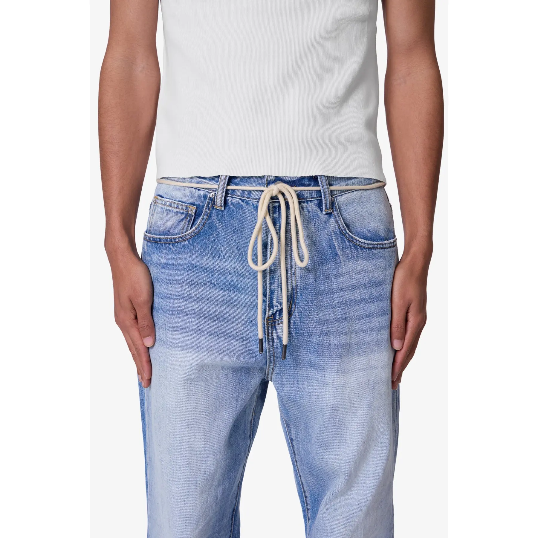 mnml Shoe Lace Belt - Off White mnml Shoe Lace Belt - Off White