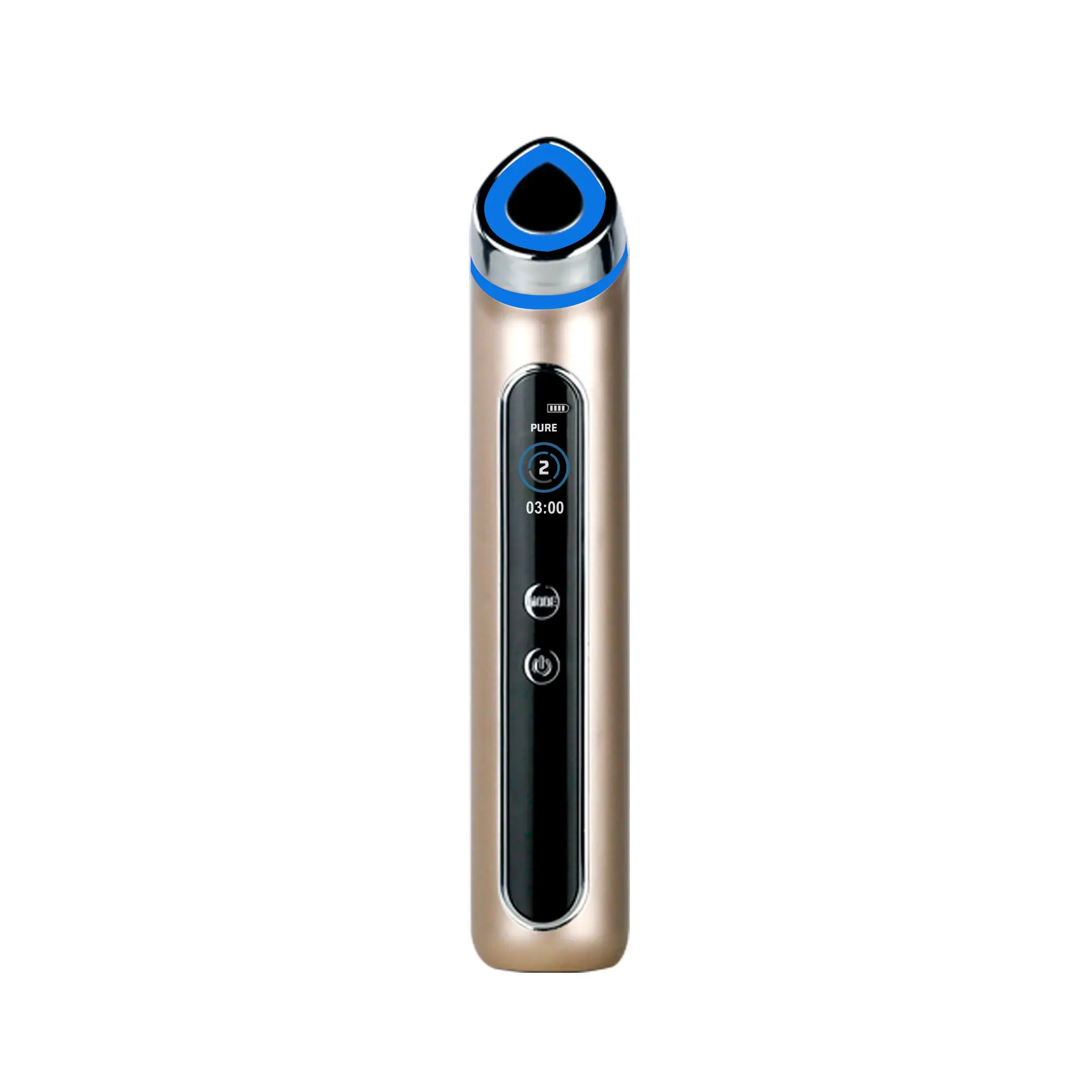 6-in-1 Rechargeable Battery Stainless Steel Facial Glow Beauty Massager - Korean Age-R Booster Home Skin Care Device for Adults, 120g Single Item, Anti-Aging Mode, Handheld, Skin Tightening, Face Lift, Facial Care, Multi-Mode Therapy, 2200Mah, Anti-Puffin