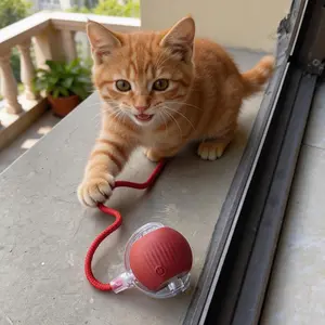 Valentine's Day Gift Dog Toy，Smart  Electric Dog Ball – 360° Automatic Rolling Toy for Dogs & Cats#SmartDogToy#MovingDogToy#ChewToy#BoredomBuster#SelfRollingToy#TikTokShop Motorized Cat Toys#Valentine's Day gift pet shop deals tool supply frame door great