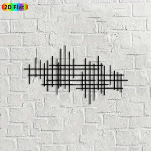 1pc Abstract Grid Metal Wall Art, Modern Abstract Grid Statue Mural, Ideal Gift for New Year, Easter, Abstract Decor Enthusiasts, Powder-Coated Metal Wall Decor Wall Sculptures, Perfect for Living Room Walls & Garden Fences, Stylish Year-Round Decor